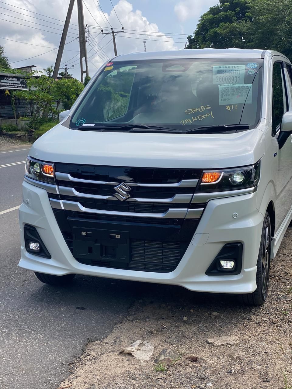 マー Suzuki Wagon R Custom ZX 2026 0KM Pearl White Fully Loaded 4 Way
