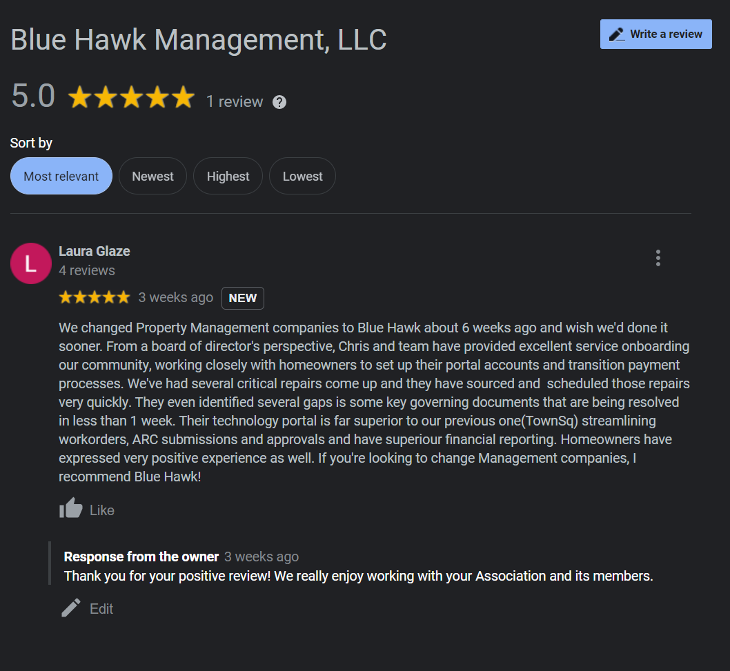 Blue Hawk Management | Farmersville TX