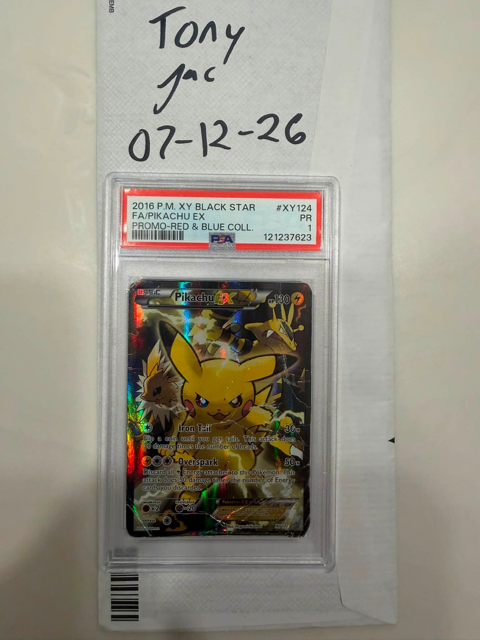 Pikachu XY124 card for sale