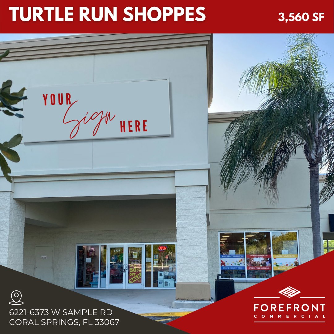 🏢 Turtle Run Shoppes 🏢 📍6221-6373... - ForeFront Commercial | Facebook