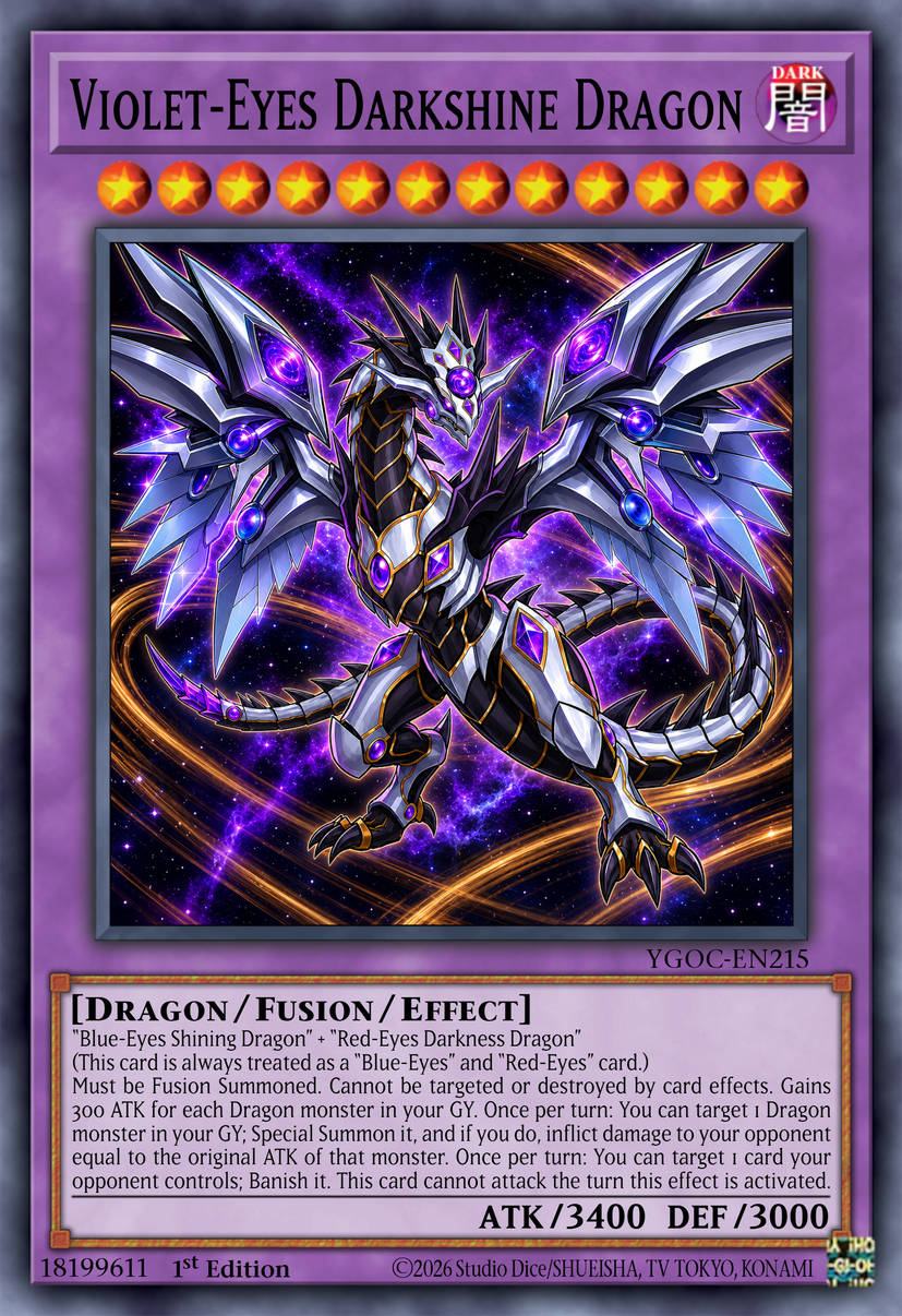 VIOLET-EYES EYES DARKSHINEDRAGON DARK DARKSHINE DRAGON 間 YGOC