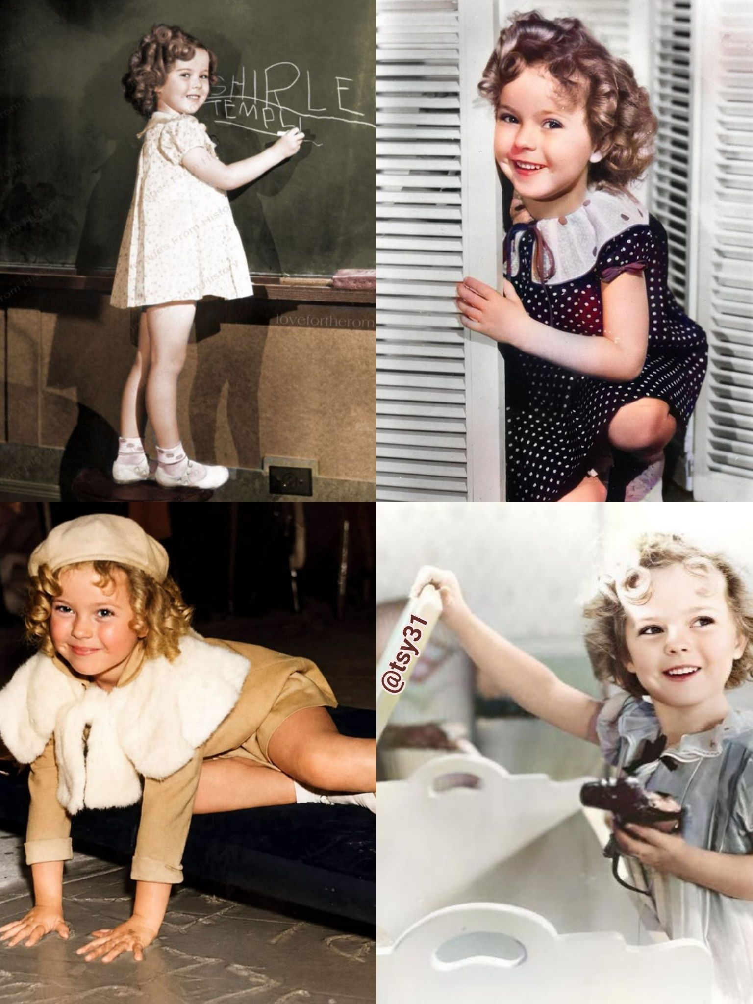 Shirley Temple and her Teddy Bear 🧸 ❤️