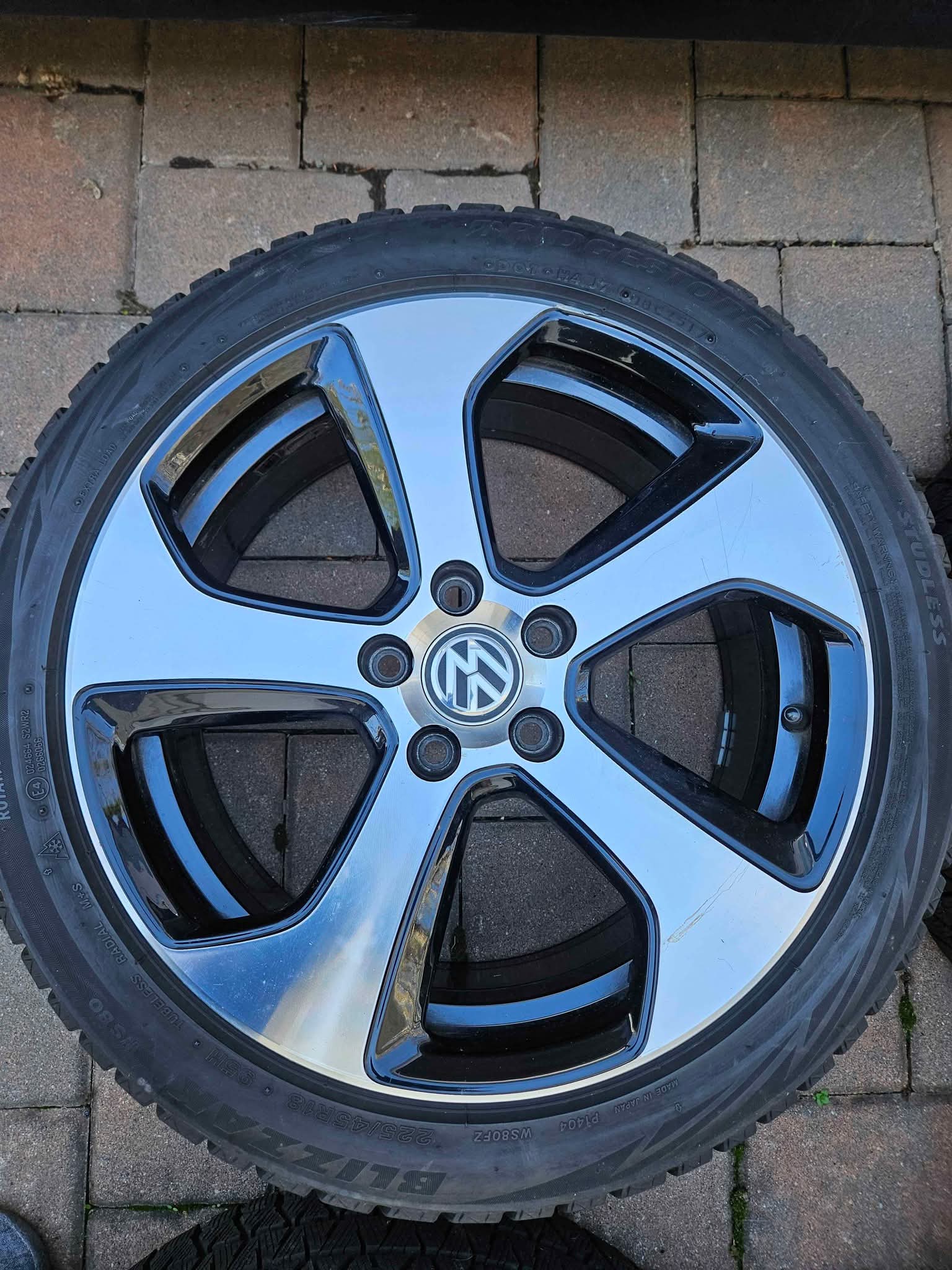 VW MK7 GTI Winter Tires + OEM Austin Wheels - Car Wheels, Tires & Parts ...