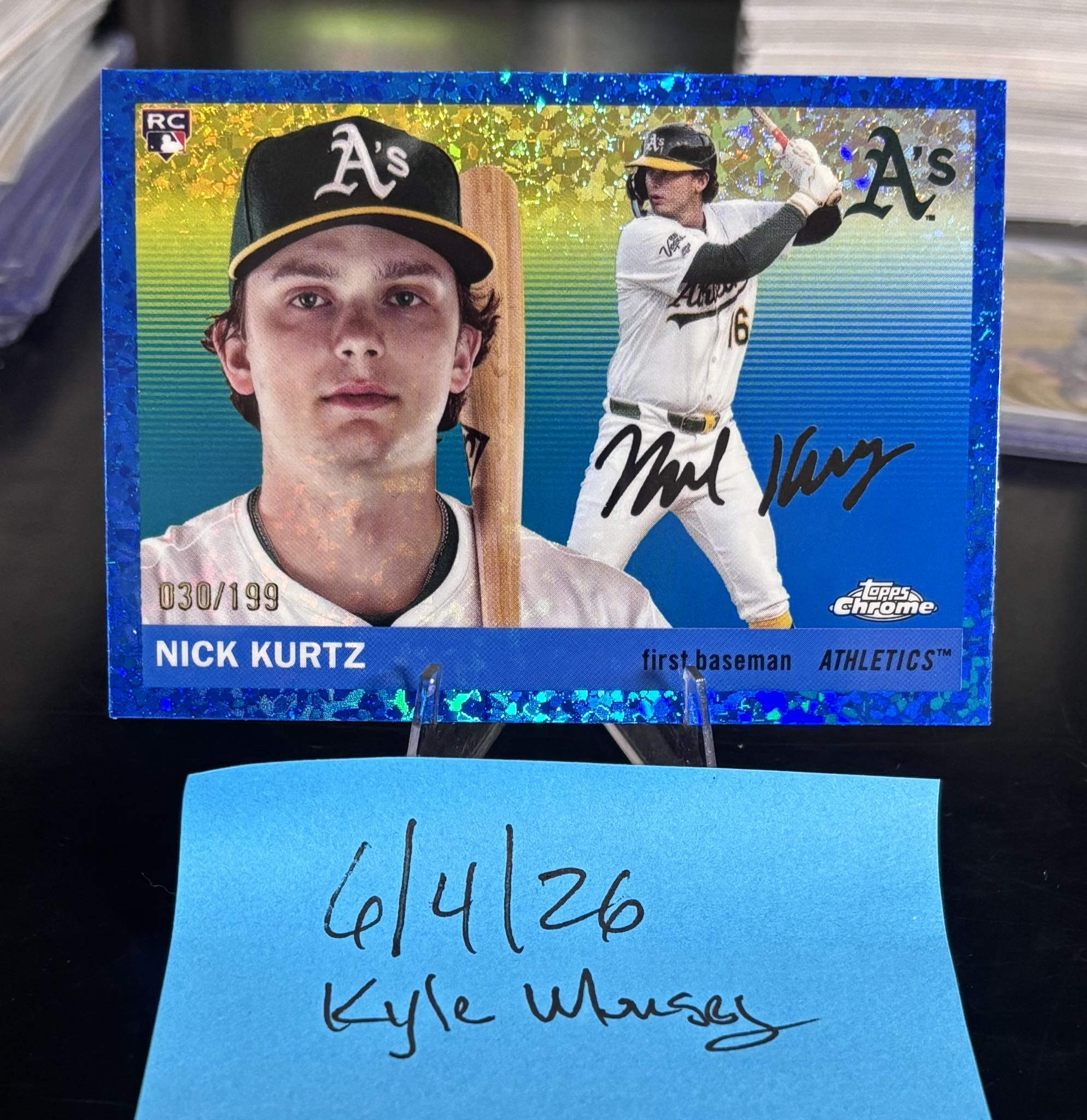 Nick Kurtz's 1/1 Rookie of the Year card 🔥 (via u/No_Program6210)