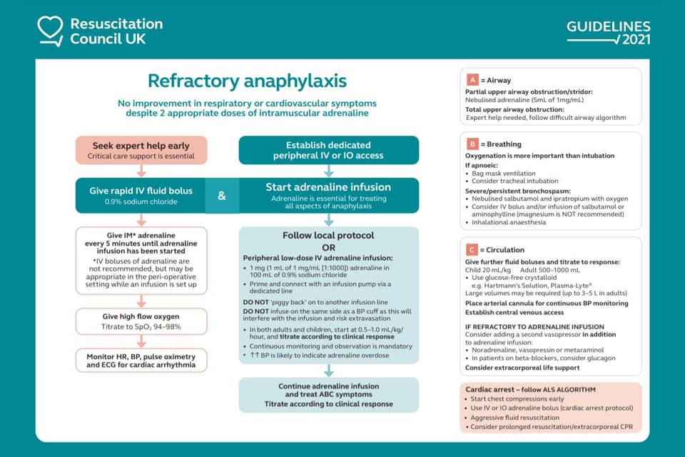 ภูมิแพ้แก้ได้ - Refractory Anaphylaxis Treatment Algorithm [สำหรับ ...