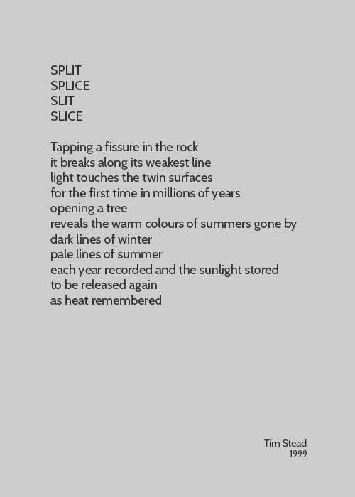 Tim Stead Trust - A poem by Tim from his posthumously... | Facebook