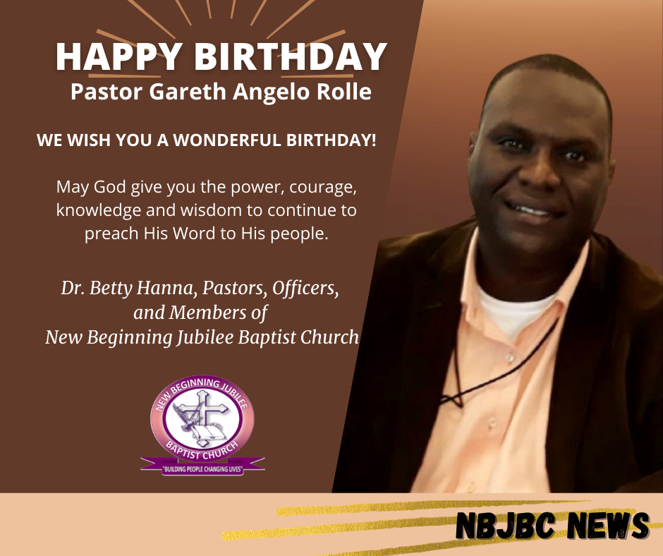 Happy Birthday Pastor G. A. Rolle - Rev'd Dr. Betty B. Hanna