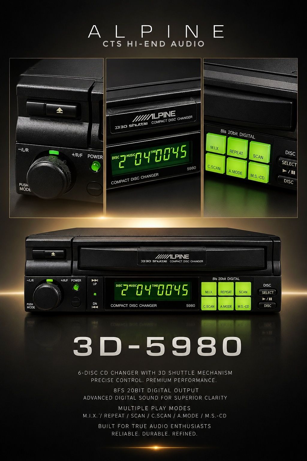 Alpine 3D Shuttle 5980: A Legendary Car Audio Milestone