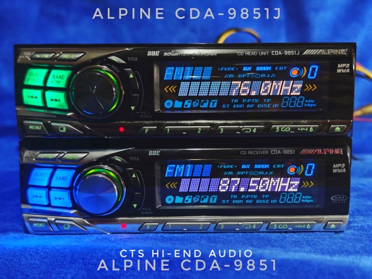 ALPINE CDA-9851R vs CDA-9851J: Key differences and recommendations