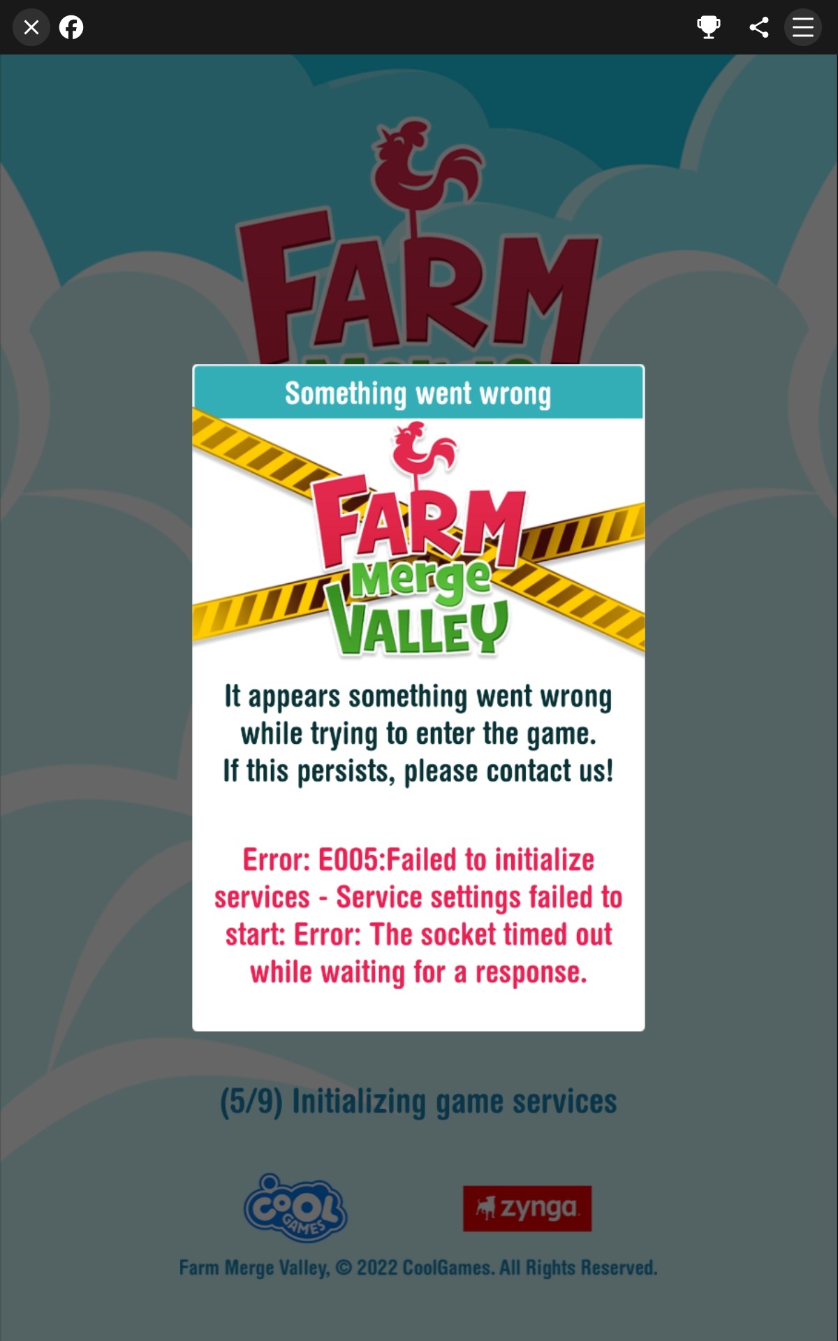 Farm Merge Valley Community | Haven't been able to connect to the game ...