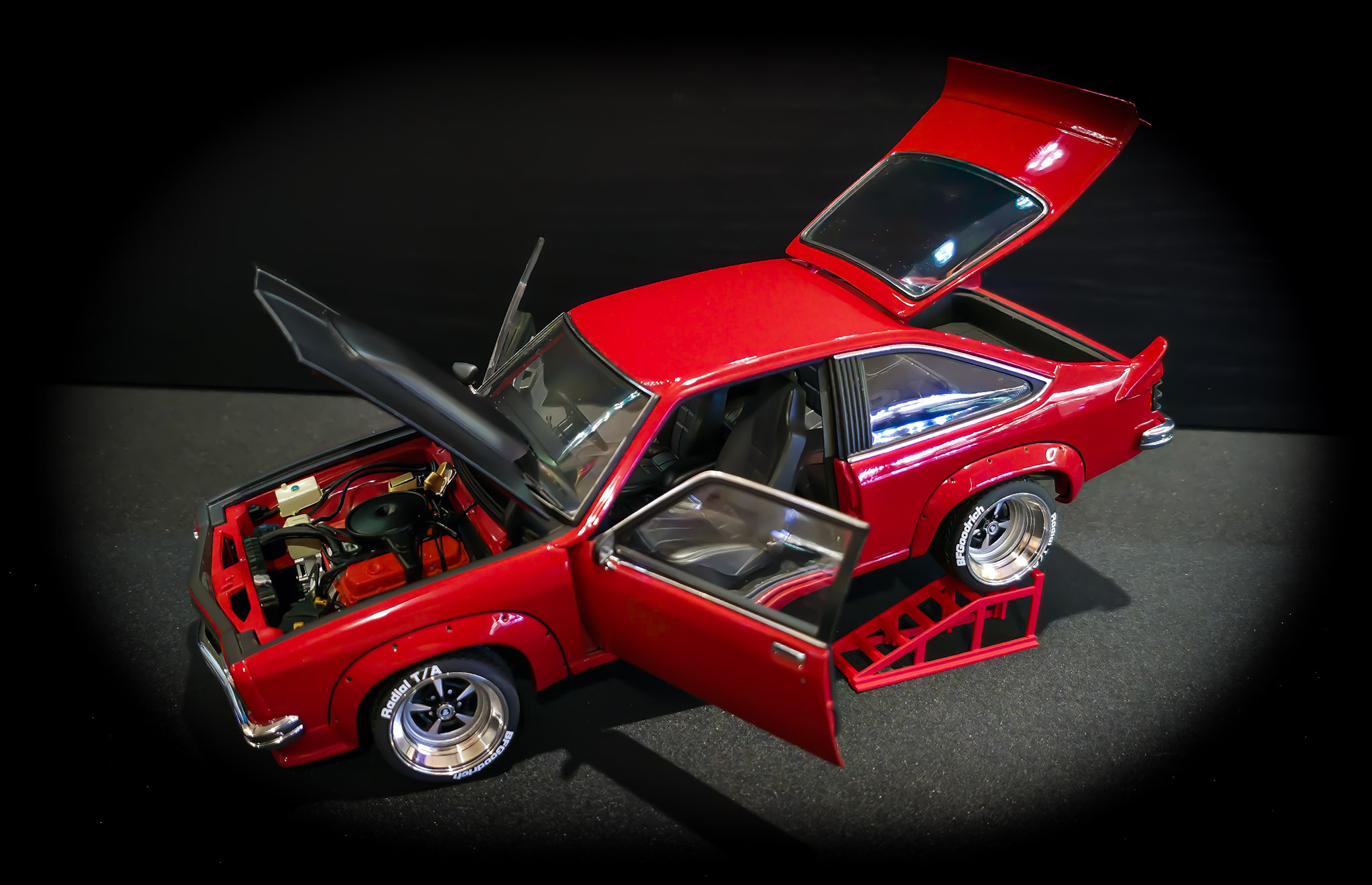 Modified 1:18 Autoart LX SS A9X Torana in Flamenco Red