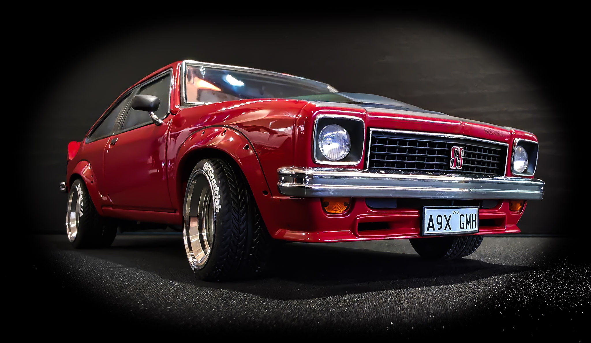 Modified 1:18 Autoart LX SS A9X Torana in Flamenco Red