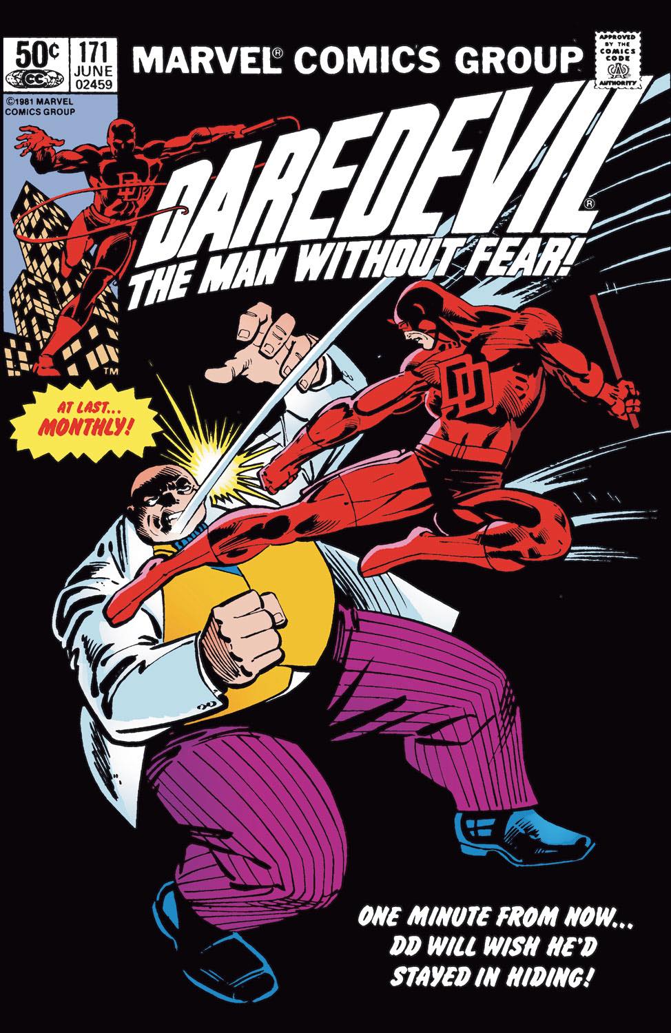 Classic Comic - Daredevil #196 (1983) - 1st meeting of Wolverine