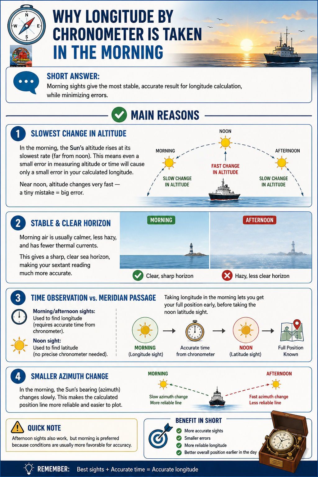 This time telling method is not efficient at extreme latitudes -