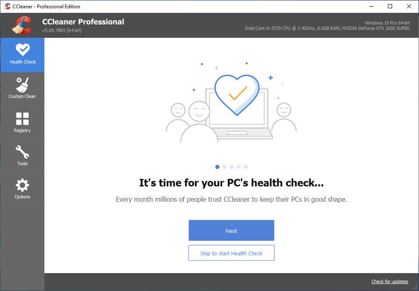 รับลงโปรแกรม - CCleaner Pro v5.69.7865 โปรแกรมทำความสะอาด PC ฟรี โหลด ...