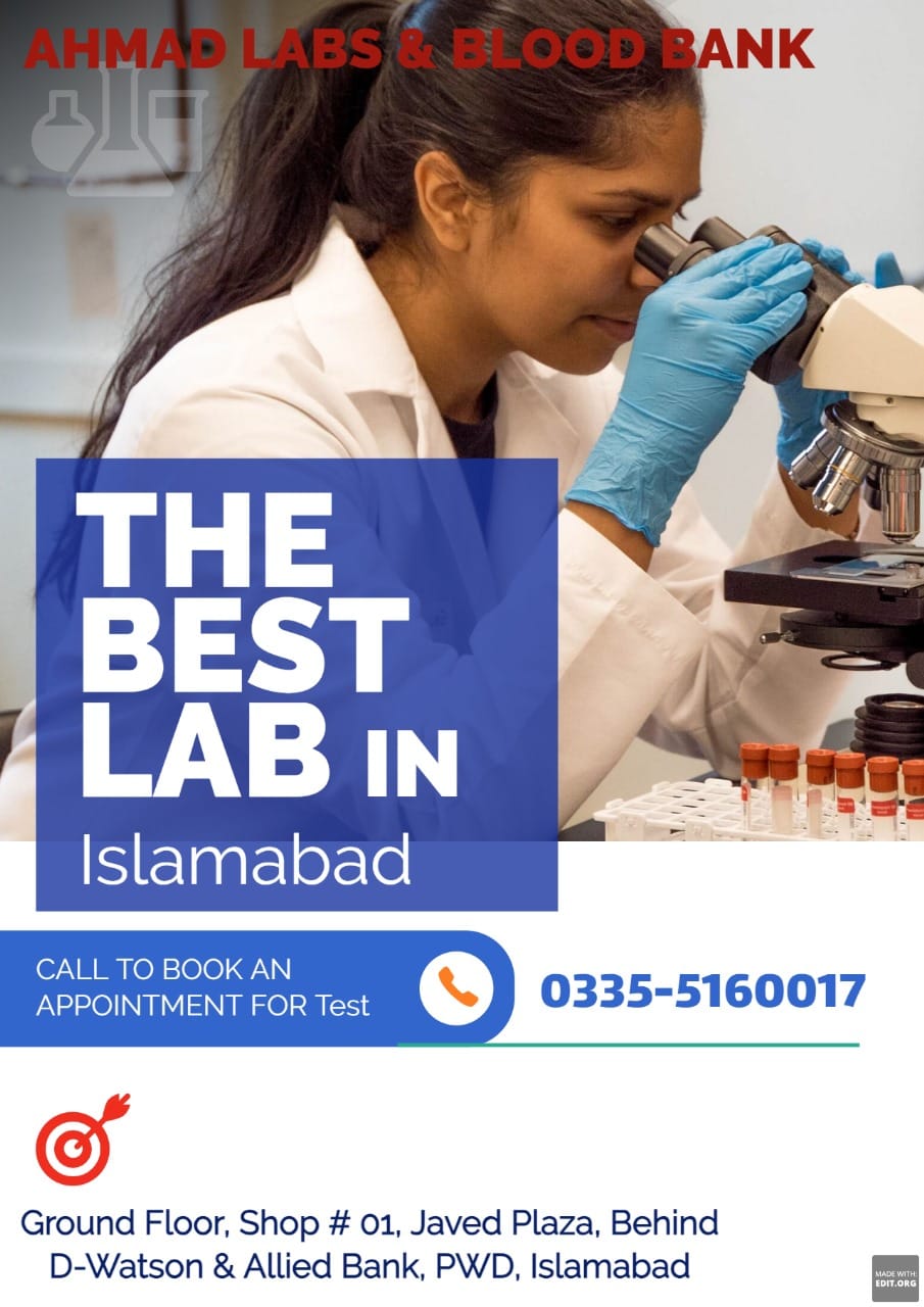 Ahmad Labs & Blood Bank | Islamabad