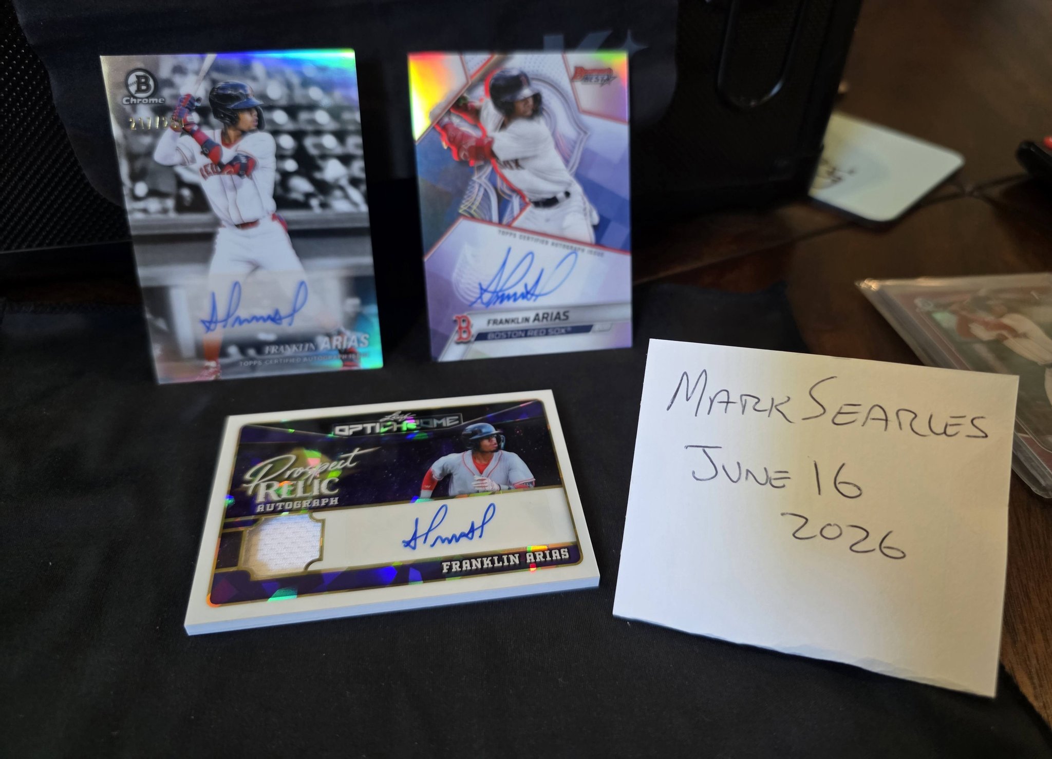 Franklin Arias baseball cards for sale