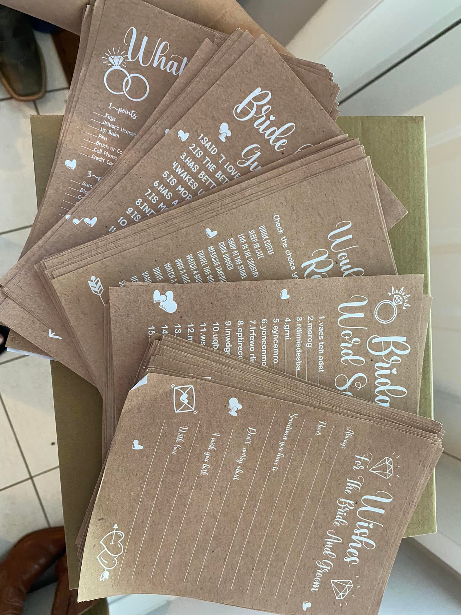 Who Has The Groom Bridal Shower Game - Scratch Off Cards, 33 Sheets, Fun Bachelorette Party Activity