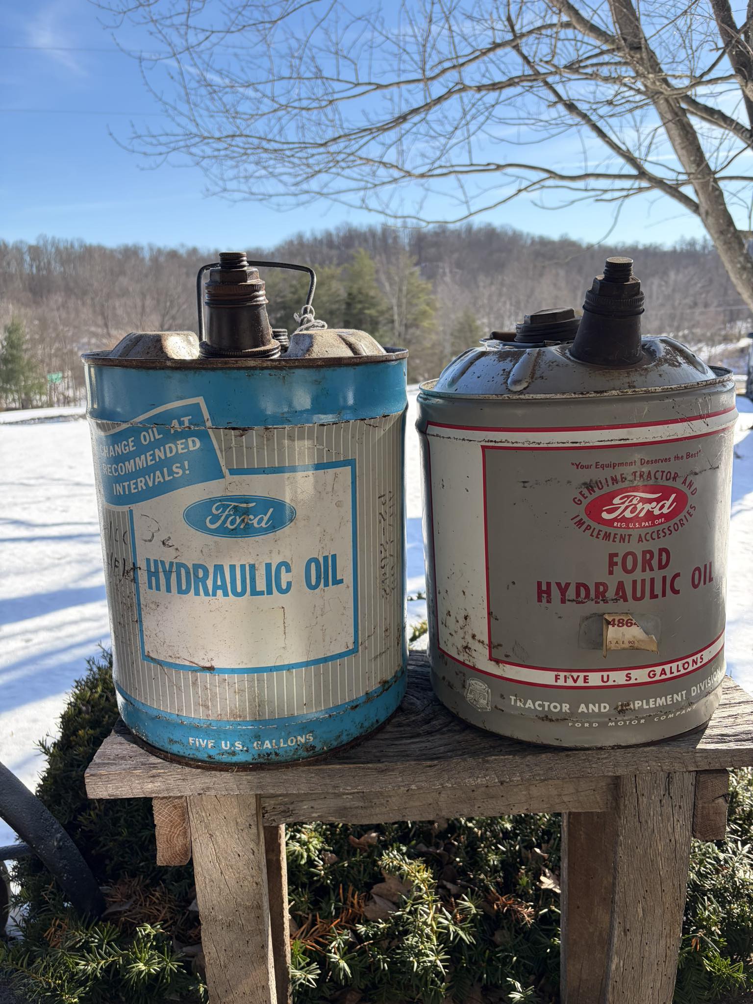 Found vintage ford oil can for collection