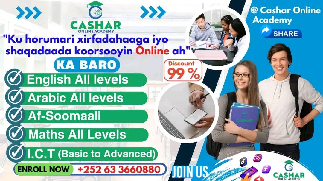Cashar Online Academy | Hargeisa