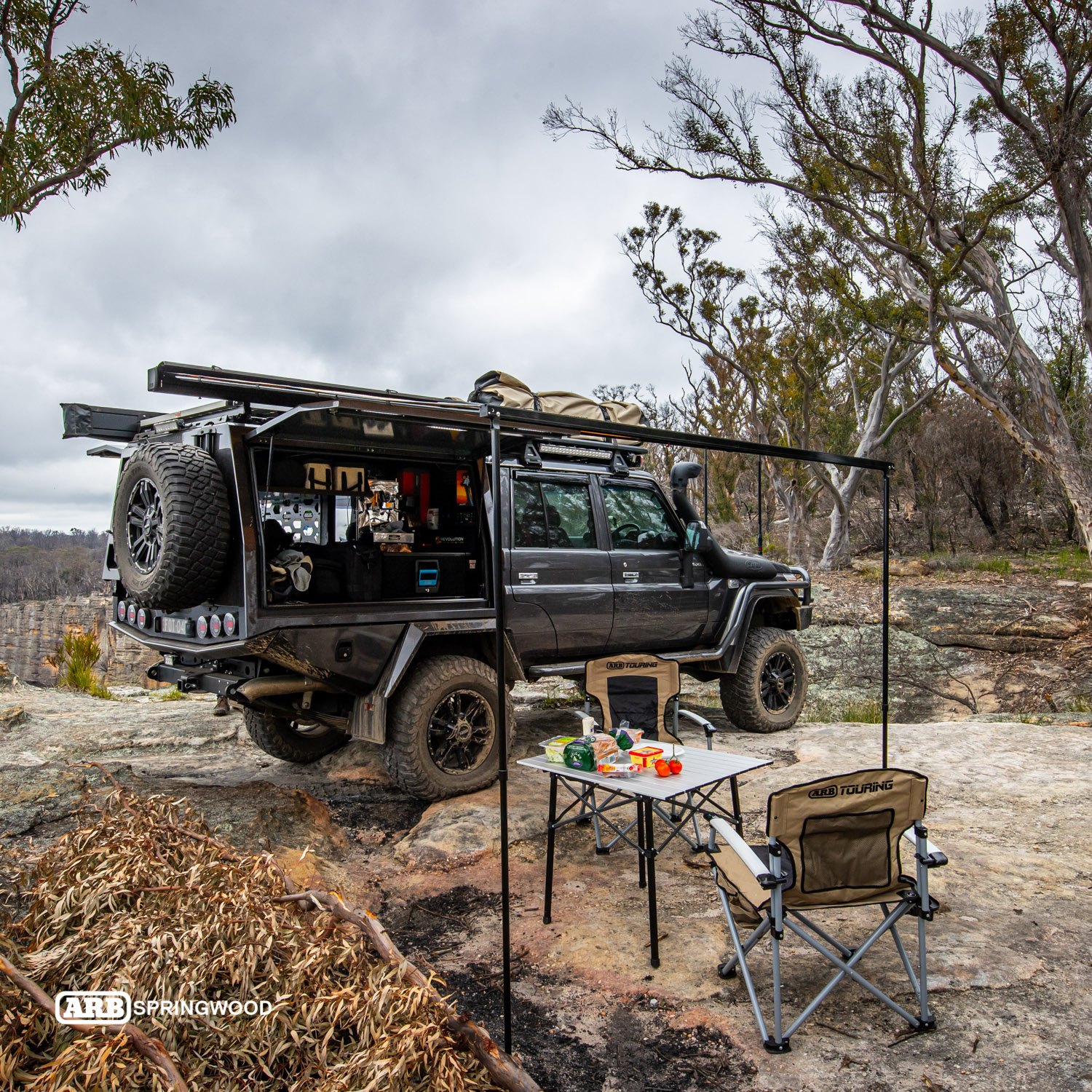 ARB Springwood - The new ARB Black edition aluminum awning...