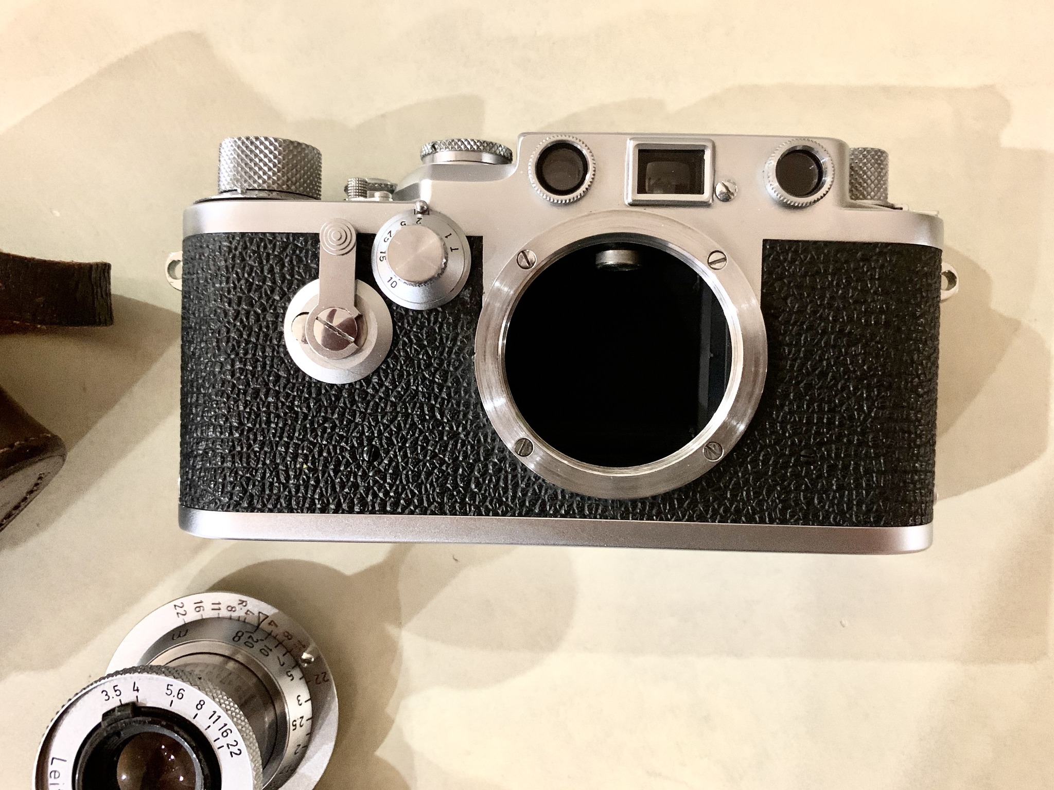 Leica M4 50th anniversary with Visoflex III and Elmar 65mm lens
