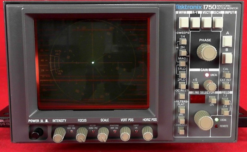 Tektronix 1751 backlight for screen symbols not working - seeking