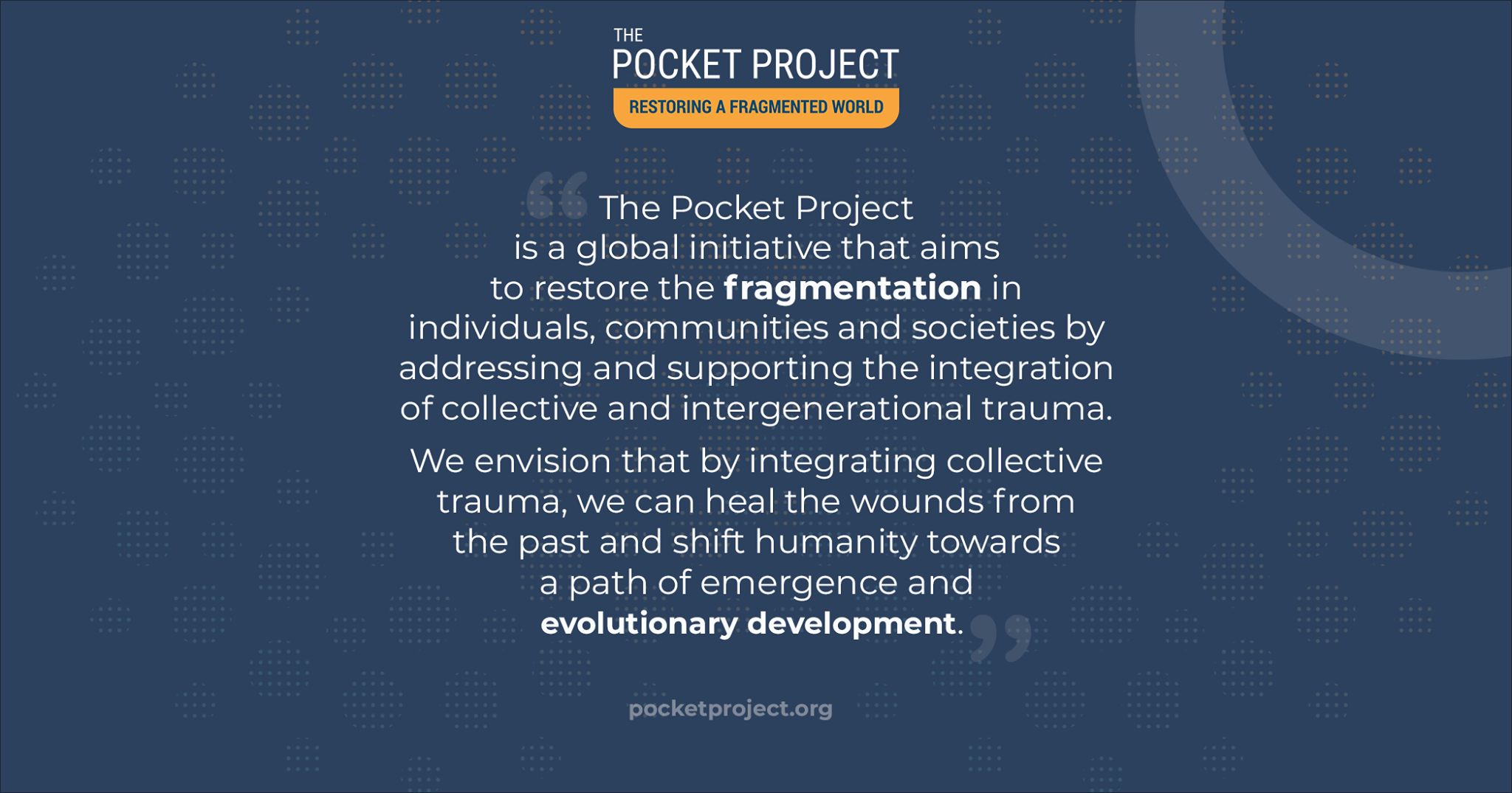 The Pocket Project is a global... - The Pocket Project | Facebook