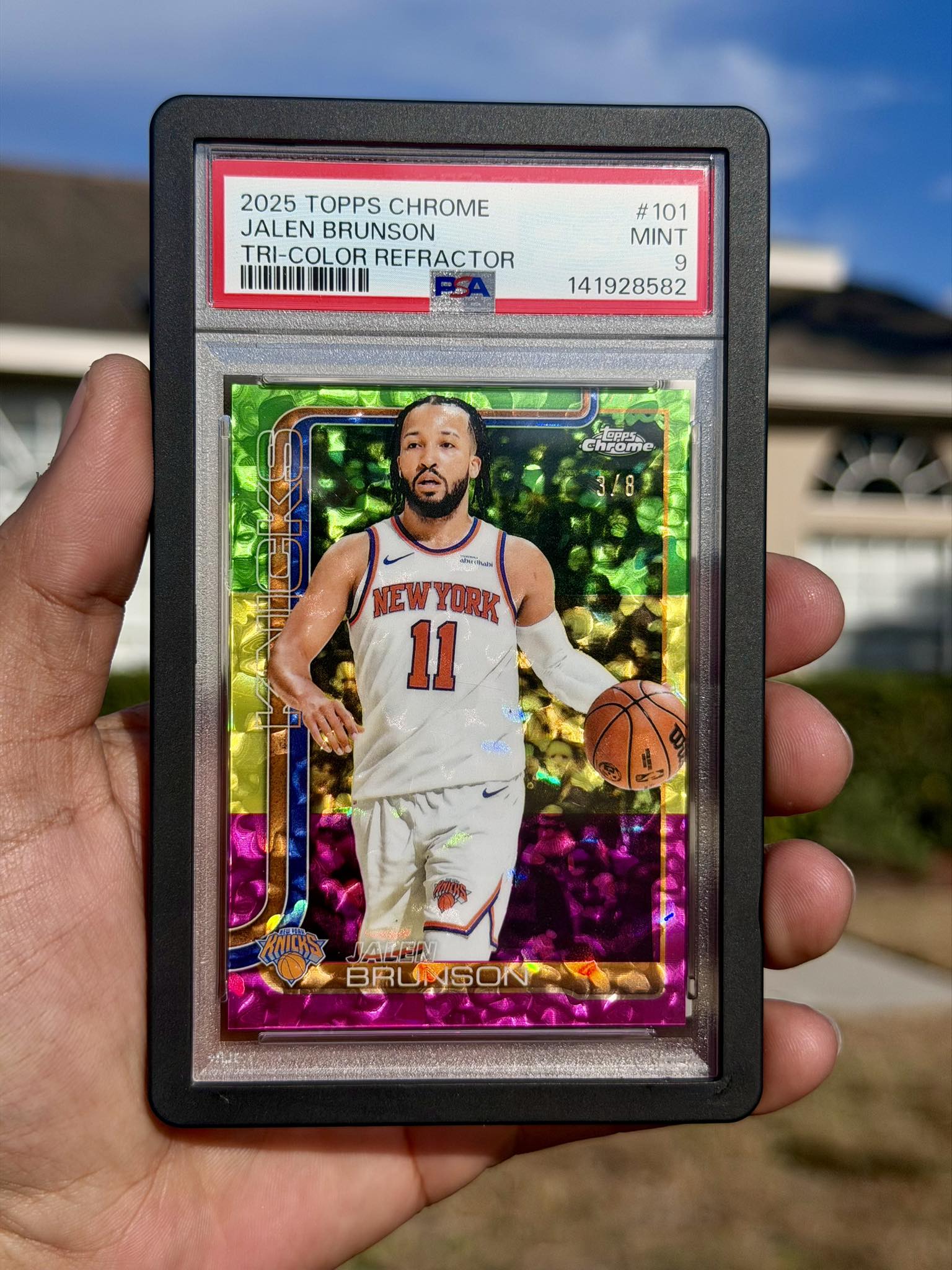 Is a PSA 9 Jalen Brunson card worth close to a PSA 10?