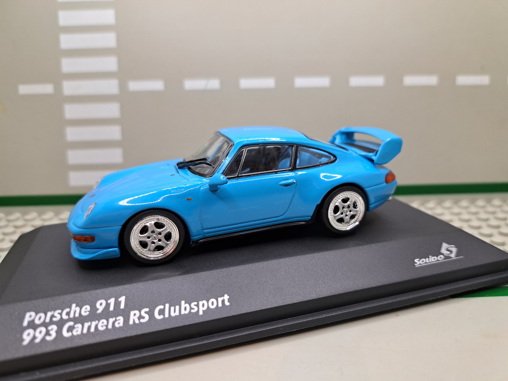 Porsche 993 RS Clubsport Bleu – Modèle Réduit SOLIDO 1/43 – Collectionneur Passionné