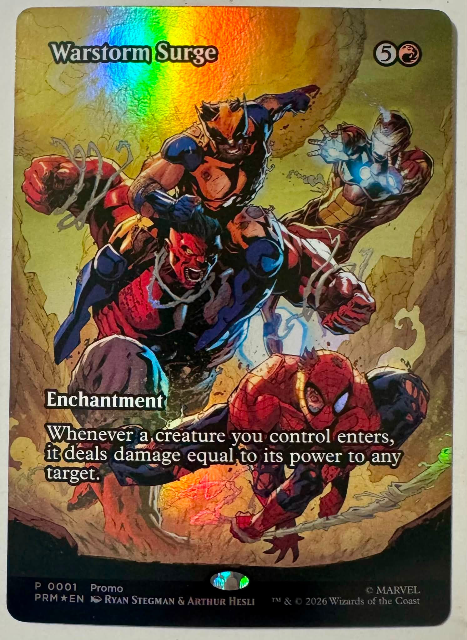 Avengers Armageddon Magic The Gathering promo card