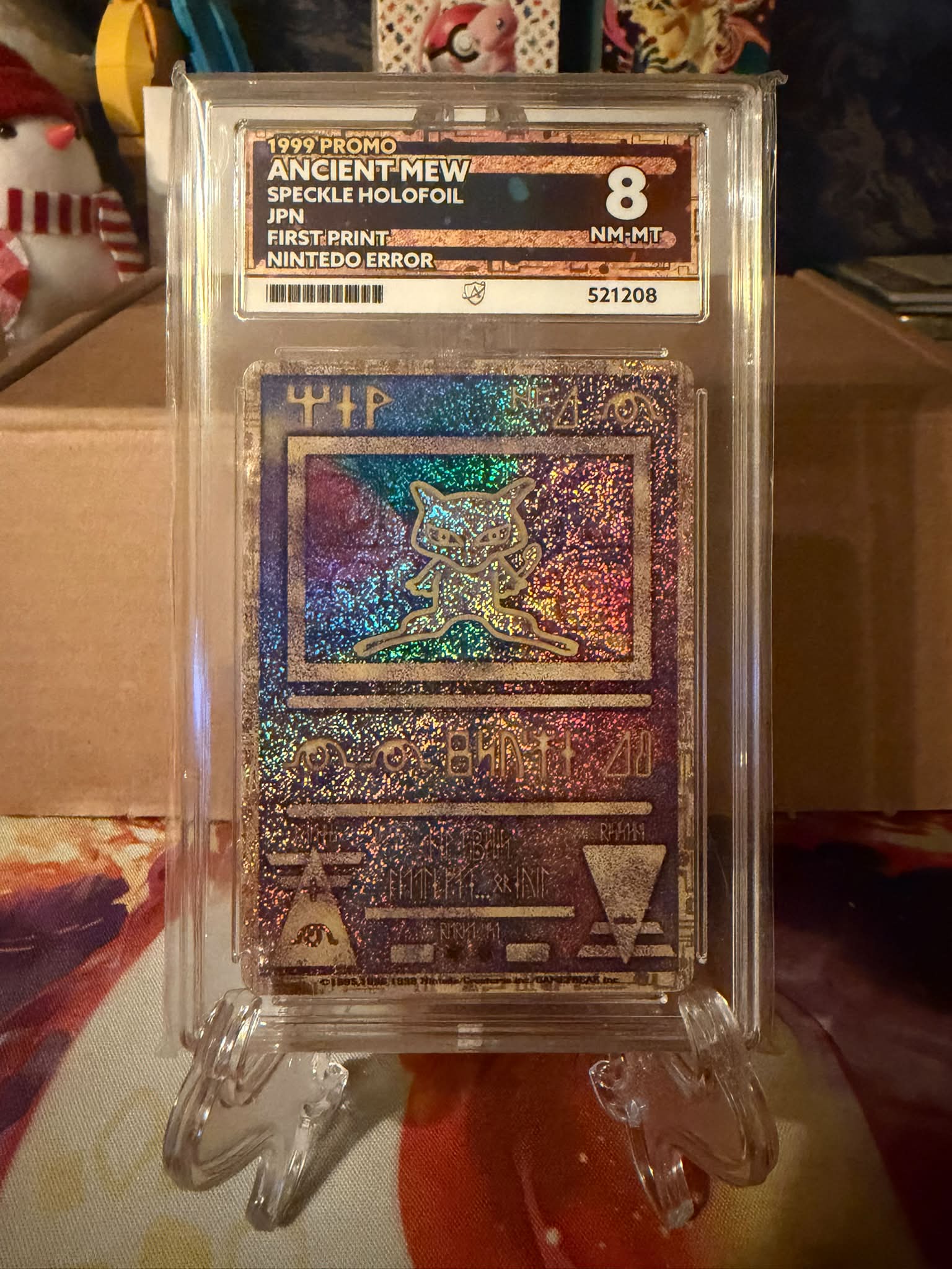 how rare is the ancient mew pokemon card The acceptable range of cards within the Near Mint condition includes both cards with no imperfections and cards with a few slight imperfections A rare Ancient Mew Pokmon