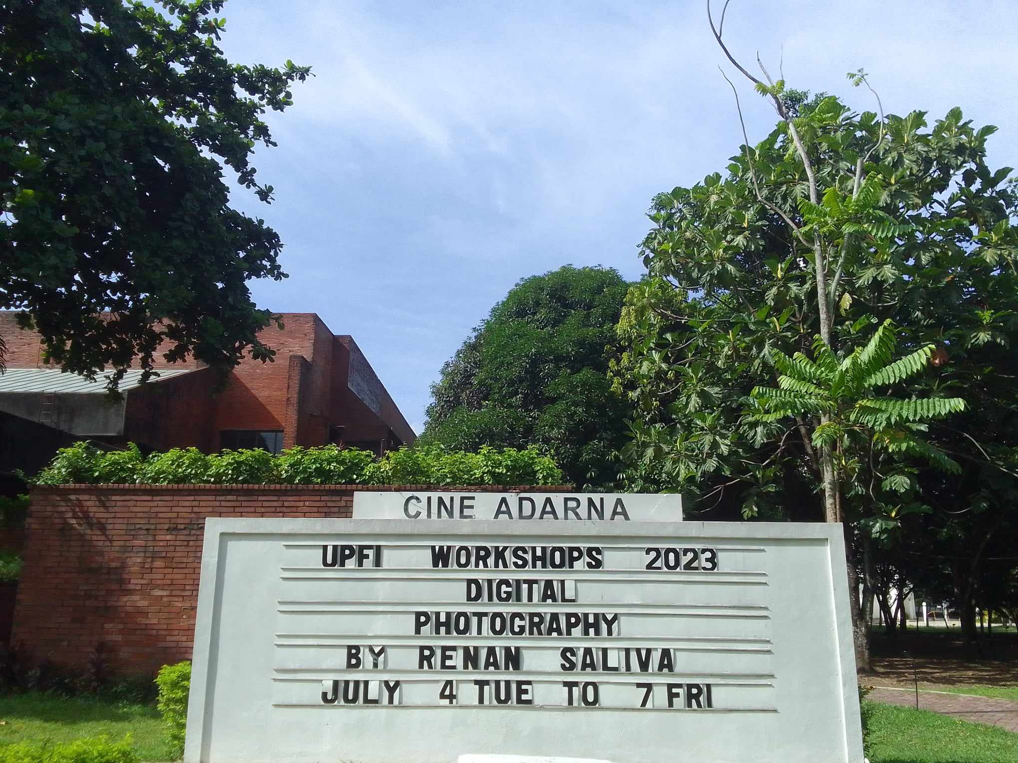 Day 1 of UPFI's Workshop 2 for the... - UPFI Film Center