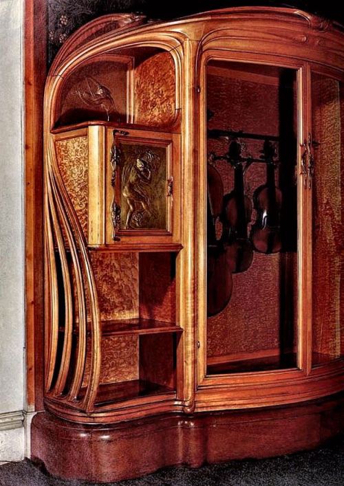 Music Cabinet by René Deflandre. Universal Exhibition of 1900