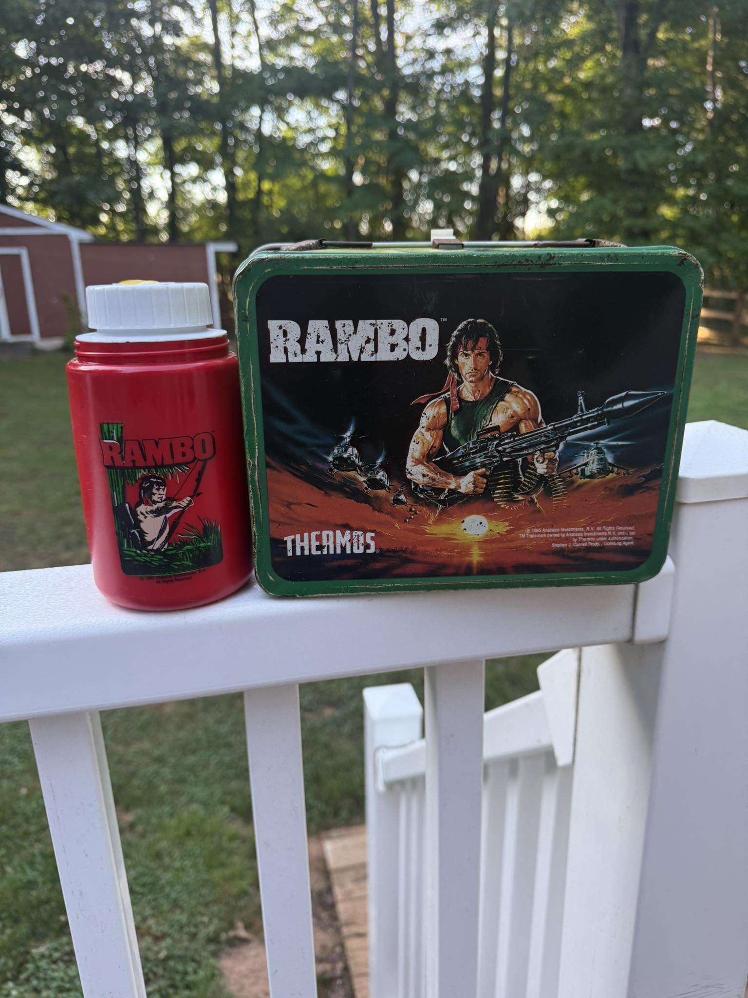 Vintage-style tin lunch box with a printed Marilyn Monroe portrait