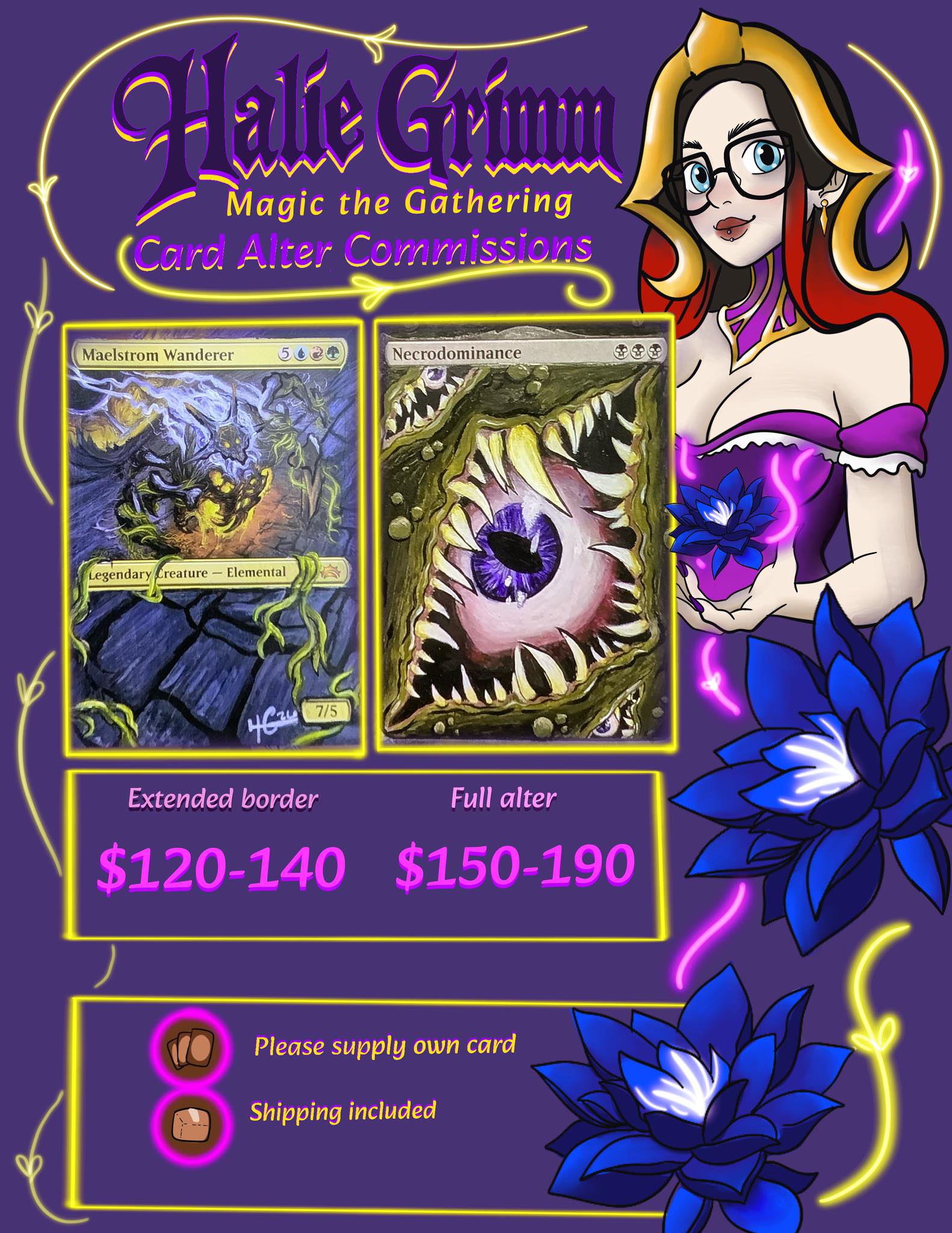 mtg card alter commissions Altered Art Your Very Own One Ring: