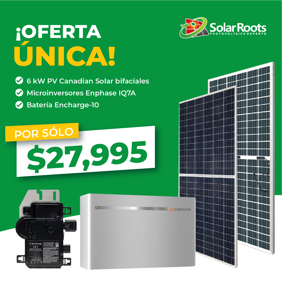 📣¡Aprovecha esta oferta exclusiva!... - Solar Roots, LLC | Facebook