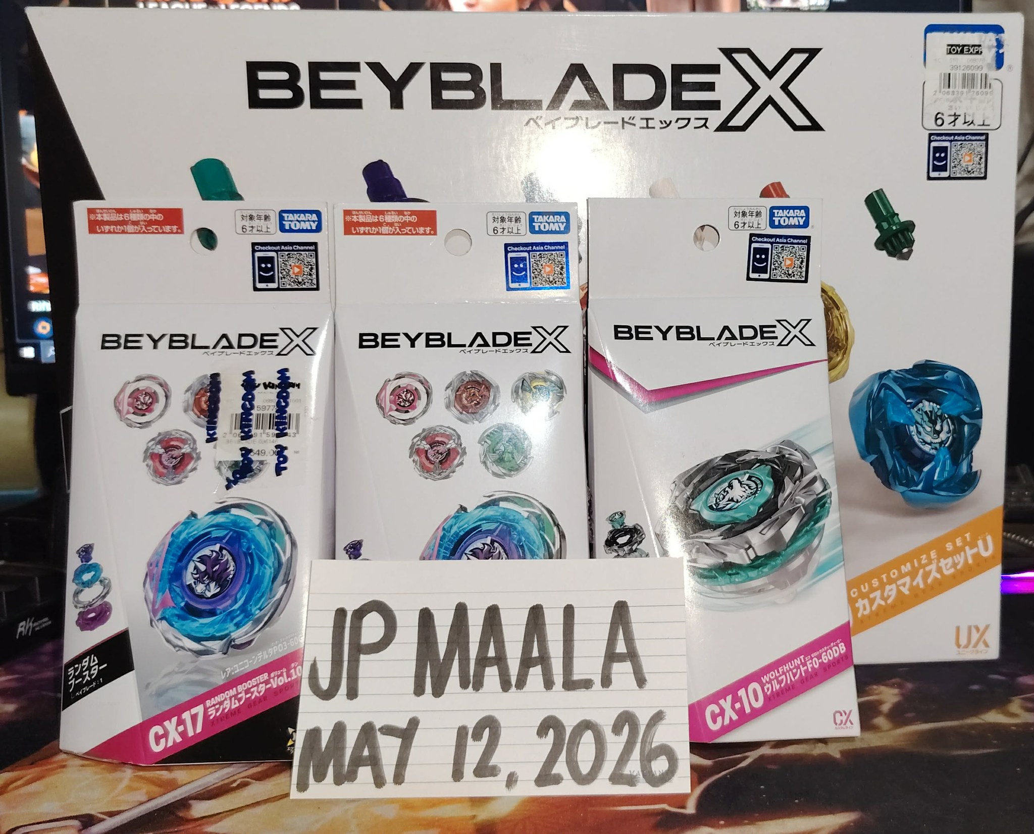 Beyblade X UX-10 Customize Set for sale with QR code