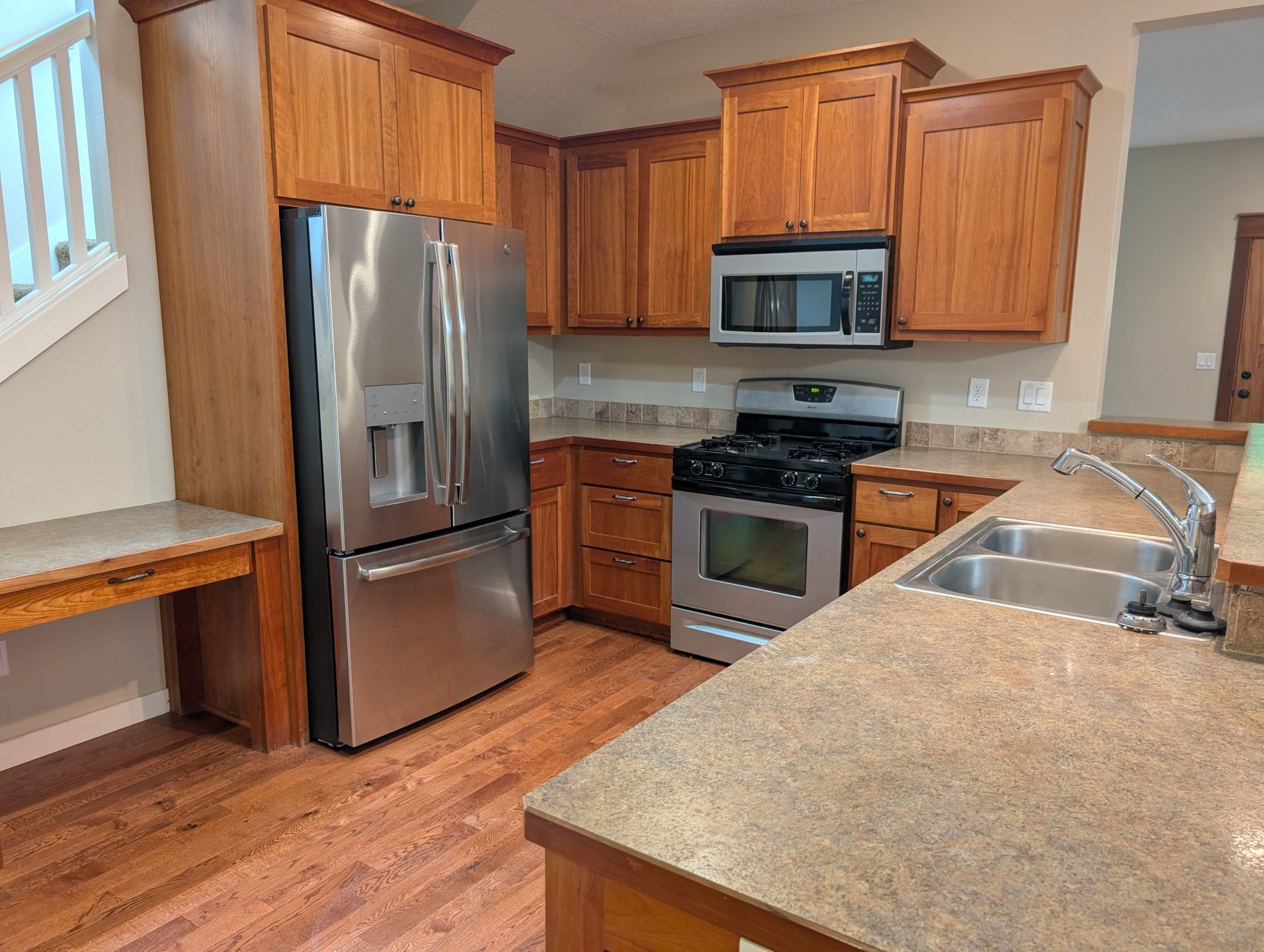 Spacious three-bedroom house for rent.