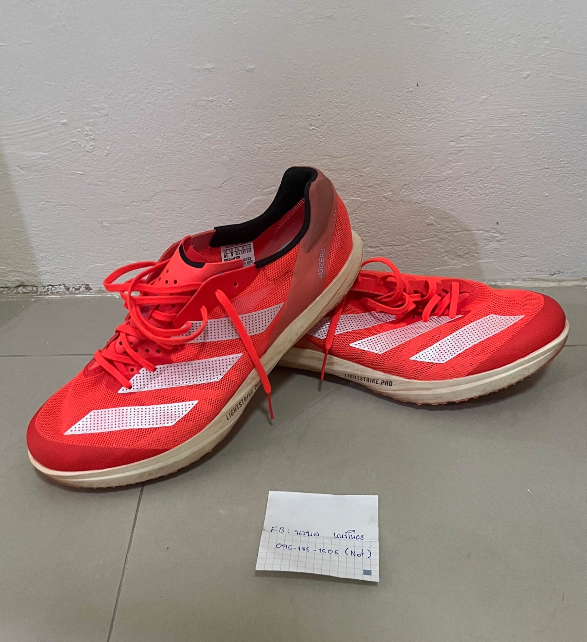 Adidas adizero Avanti TYO ไซส์ 9.5 US 43.5 27.5 Cm