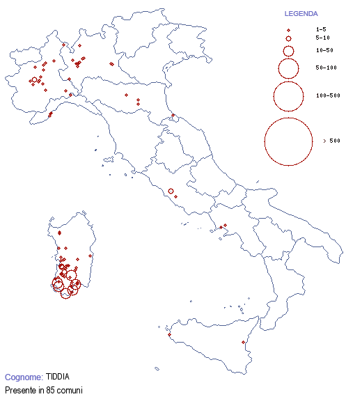 Origine - TIDDIA Tiddìa, raro, è della Sardegna meridionale. Il Concas ...