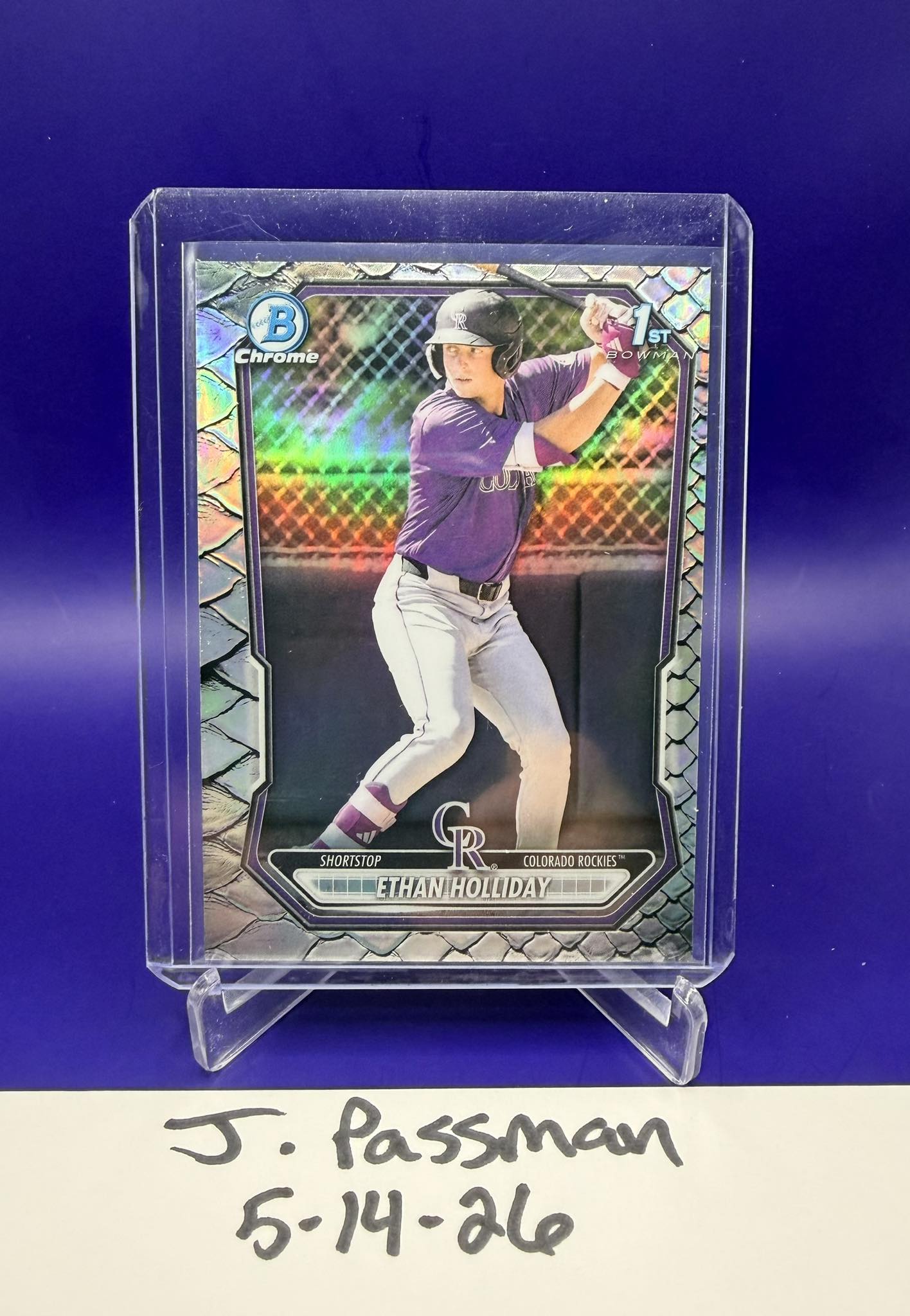 Ethan Holliday 2026 Bowman Chrome baseball cards for sale