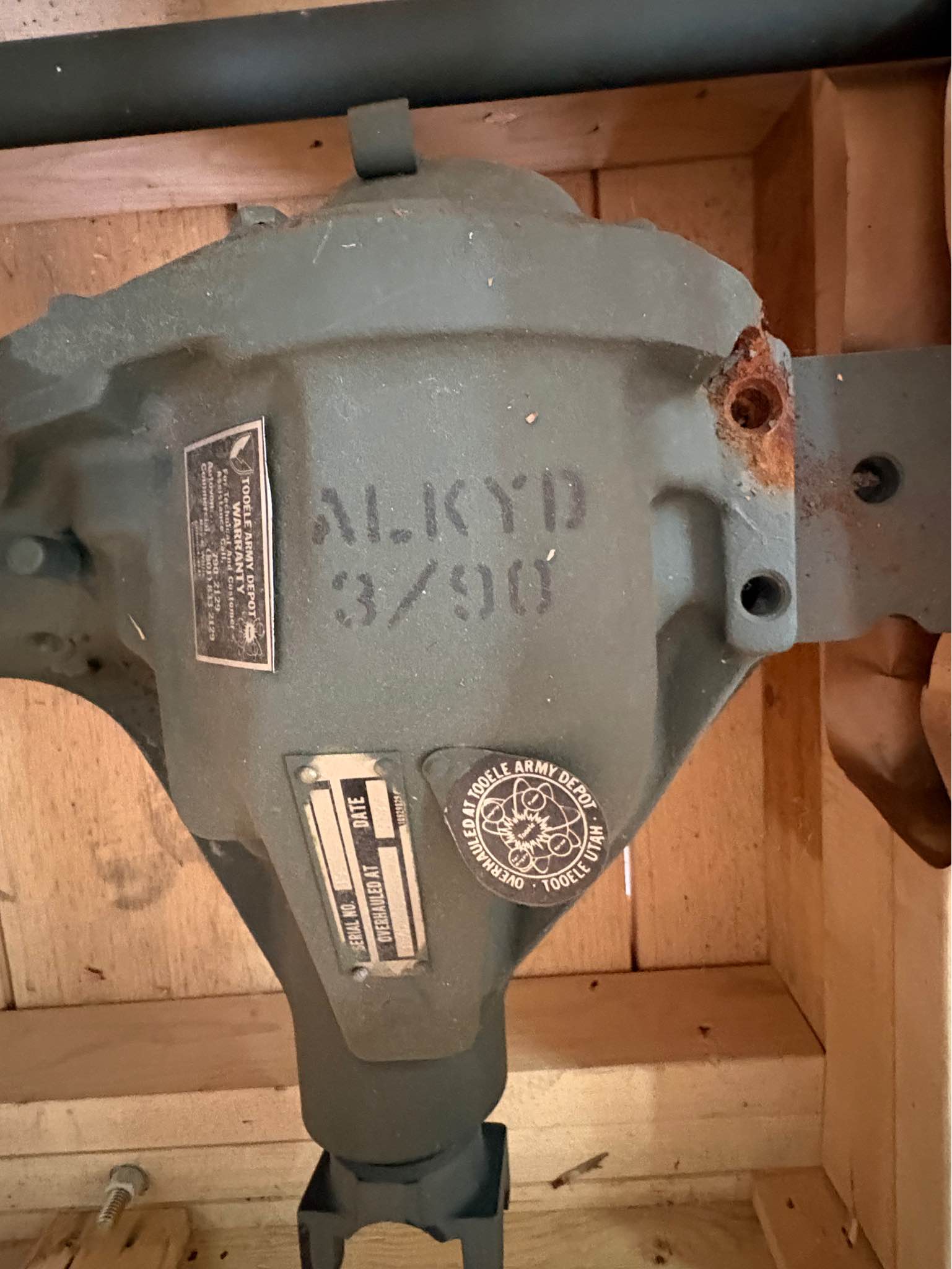 Rebuilt DANA 44 HD 8 Lug M880 Front Axle Complete W/ Calipers Rotors ...
