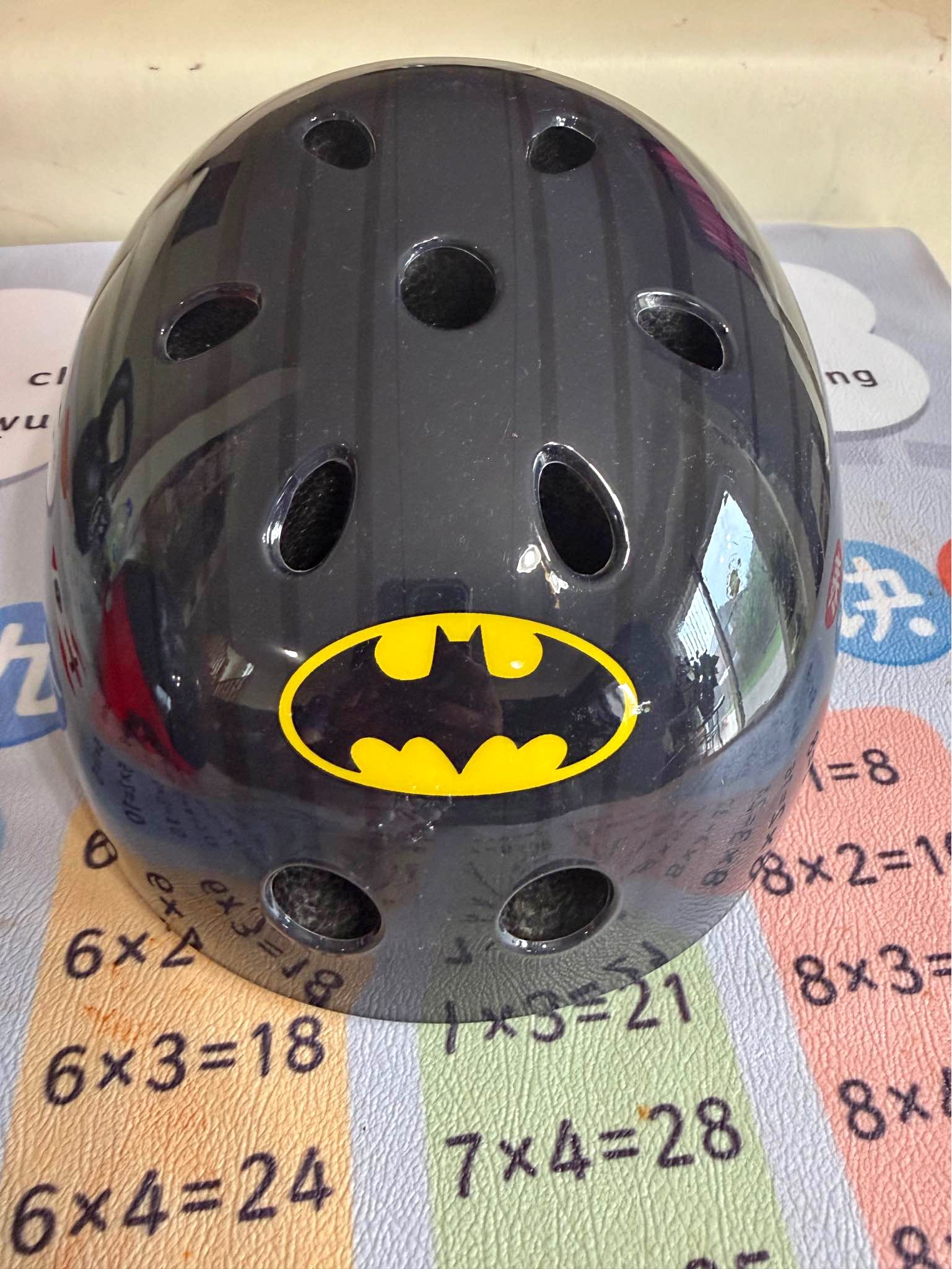 batman childs bike helmet Kids Safety | Childrens Lightweight Helmets For Bicycle Skating Scooter Batman Spray Safety Helmet, 52-56cm