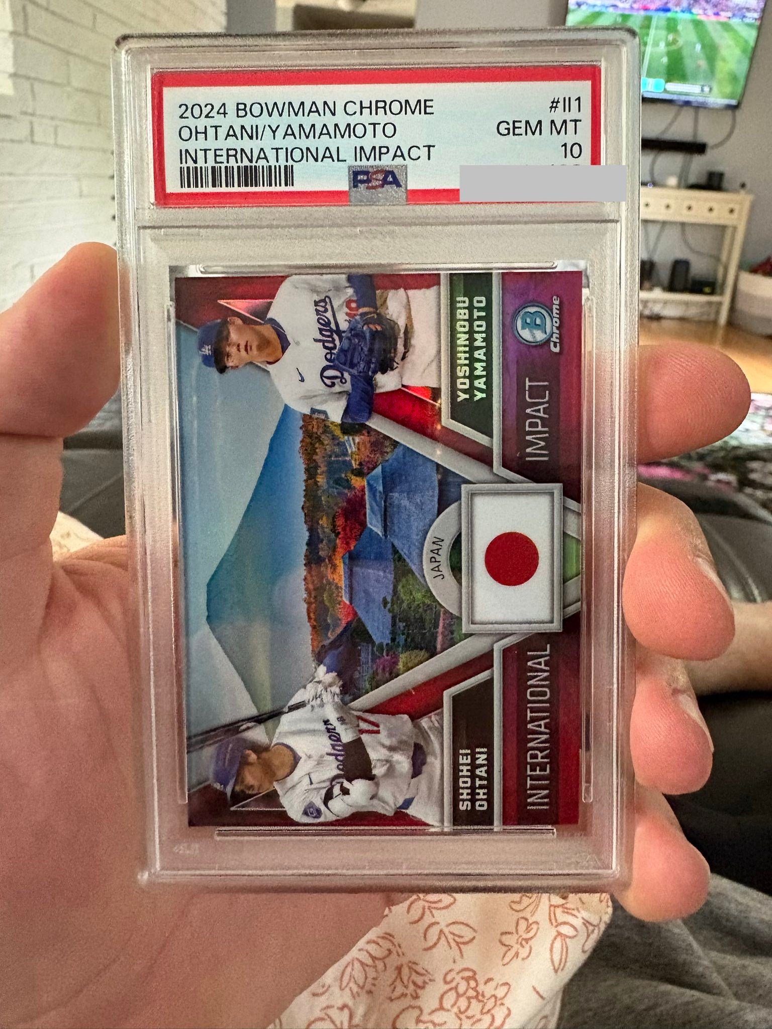 PSA-graded 2024 Bowman Chrome Ohtani/Yamamoto card review