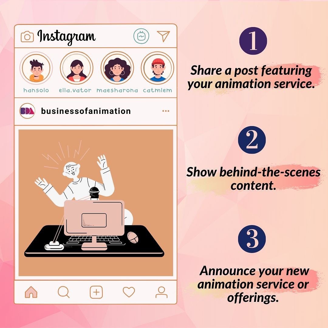 Here are 9 Instagram post ideas... - Business of Animation