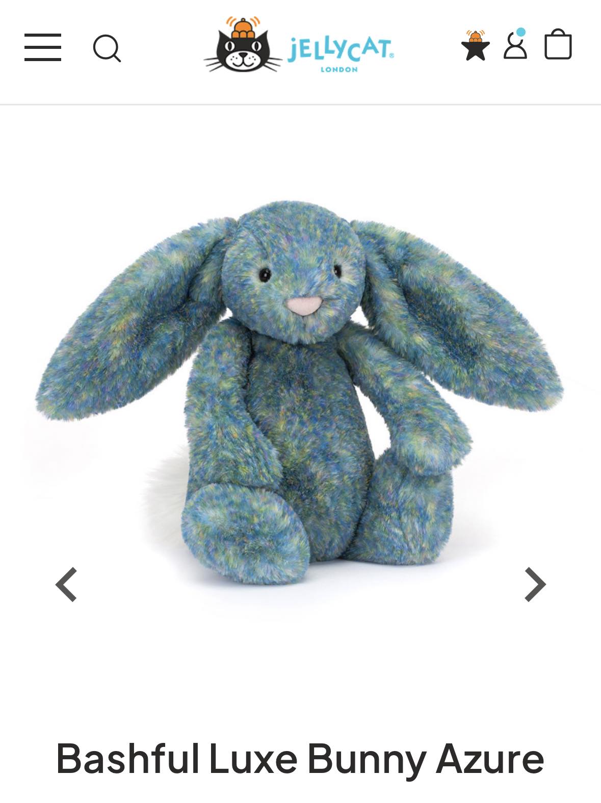 Luxe Lazulia bunny restock available at same price
