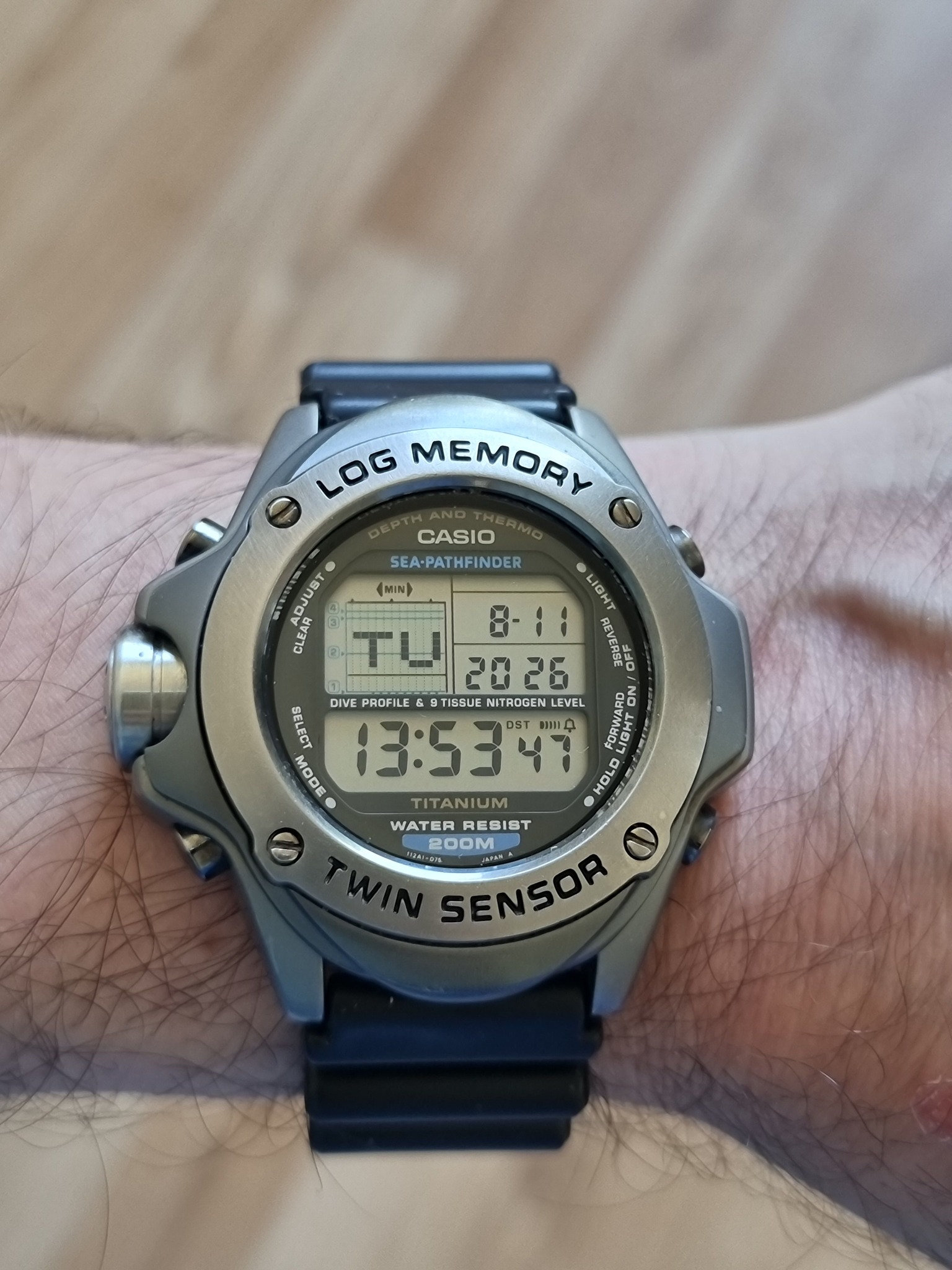 Casio Sea-Pathfinder SPF-100 titanium dive watch review
