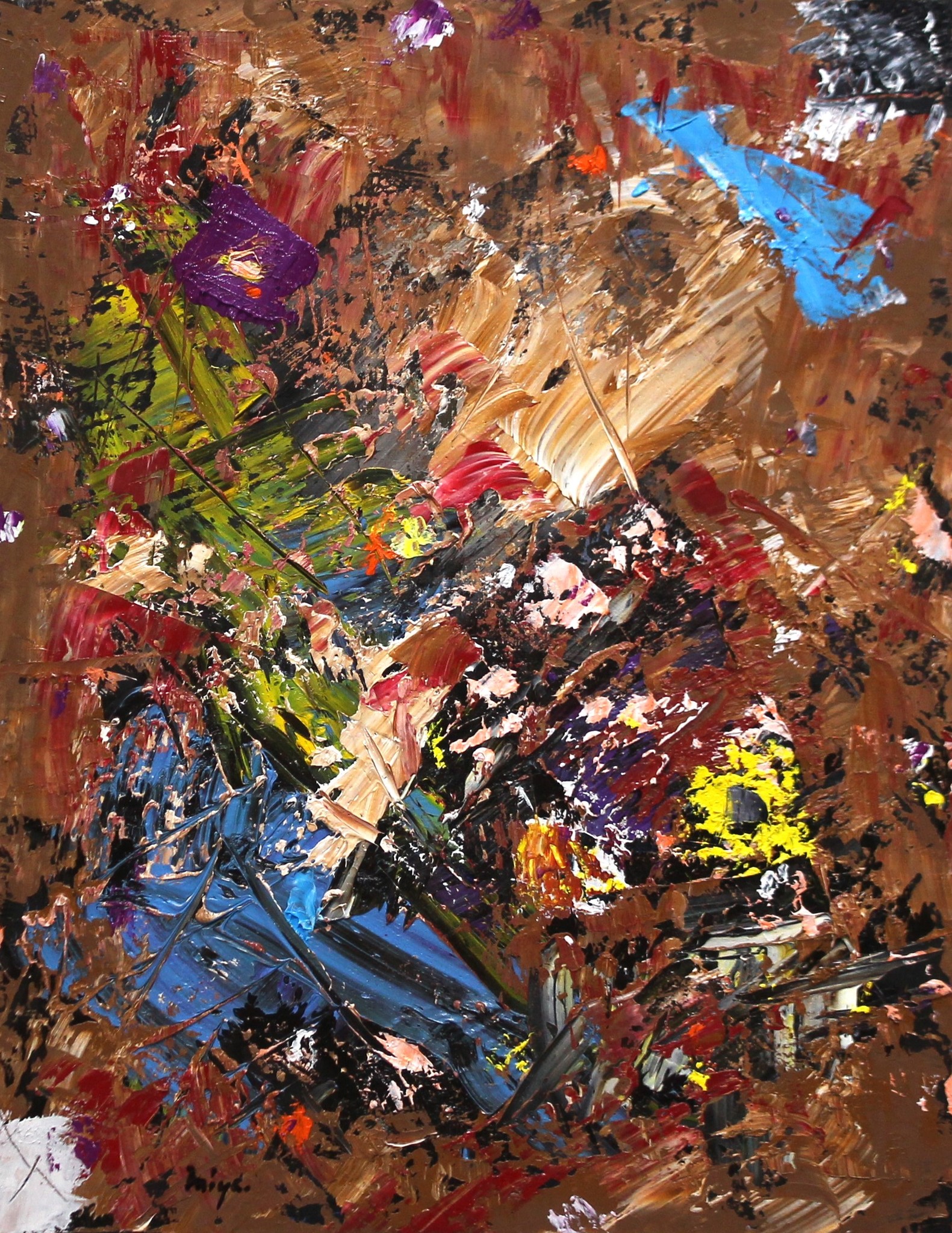 Hiroshi Miyamoto's abstract oil painting (August 2026)