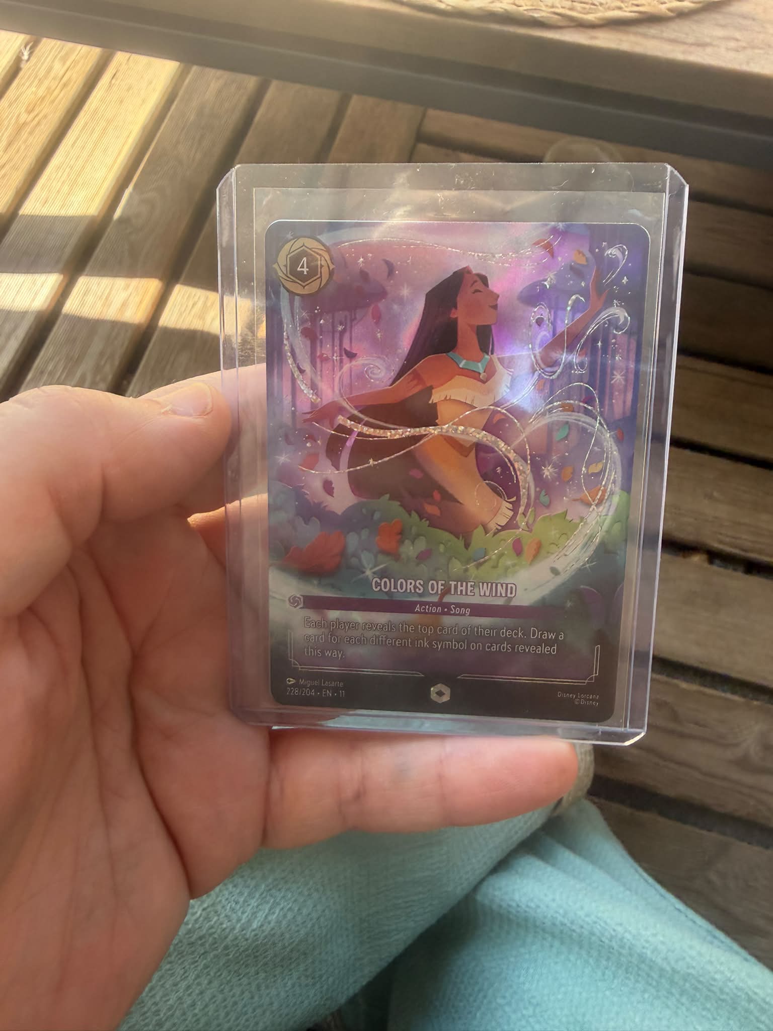 Pocahontas Colors of the Wind performance in Disney Lorcana TCG
